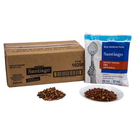 BAF SANTIAGO Santiago Quick-Start Vegetarian Chili with Red Beans 150 Servings, PK6 10298